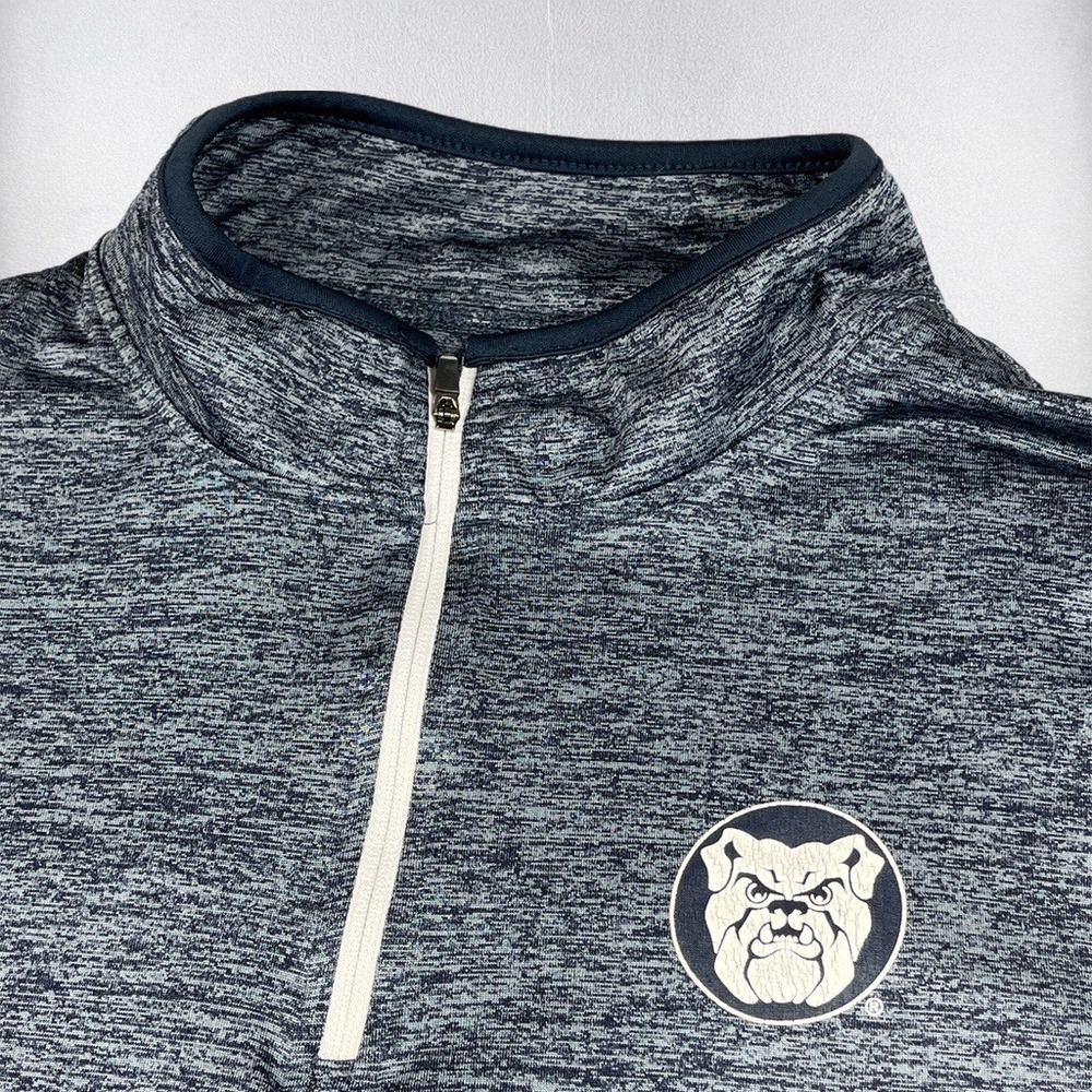 Butler Bulldogs NCAA Pullover 1/4 Zip Mens XL Colosseum Gray Activewear